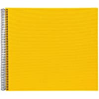 Goldbuch Bella Vista Gelb Álbum con Espiral- Papel- Amarillo (páginas Blancas)- 40 weiße Seiten